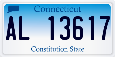 CT license plate AL13617