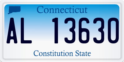 CT license plate AL13630