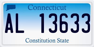 CT license plate AL13633