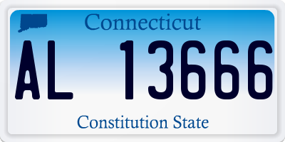 CT license plate AL13666