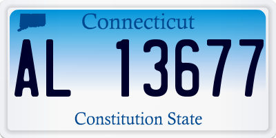 CT license plate AL13677
