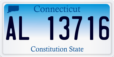 CT license plate AL13716