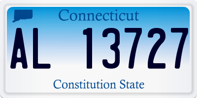 CT license plate AL13727