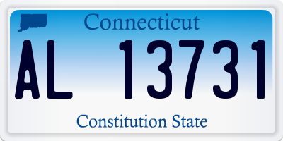 CT license plate AL13731