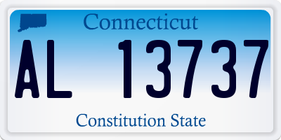CT license plate AL13737