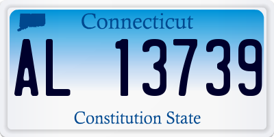 CT license plate AL13739