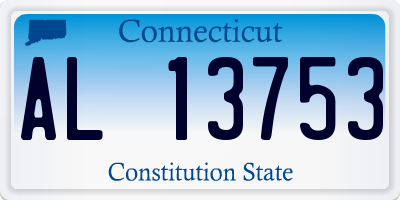 CT license plate AL13753