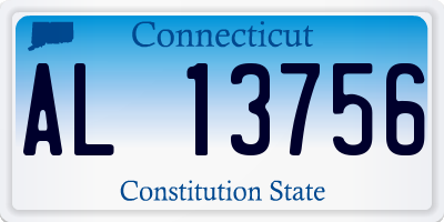 CT license plate AL13756