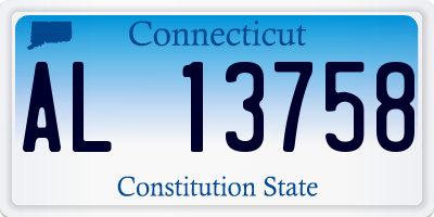 CT license plate AL13758