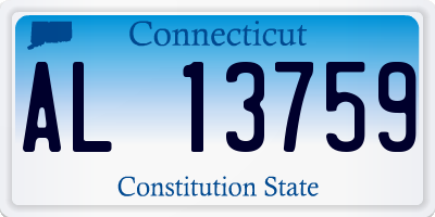 CT license plate AL13759