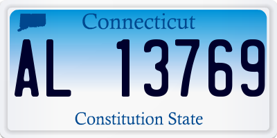 CT license plate AL13769