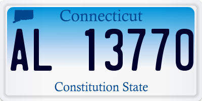CT license plate AL13770