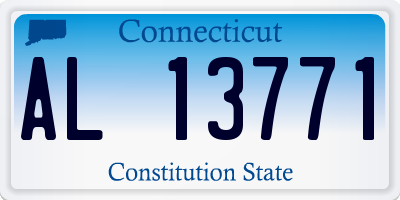 CT license plate AL13771