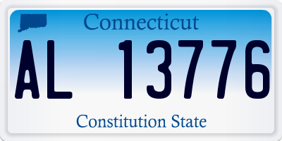 CT license plate AL13776
