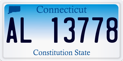 CT license plate AL13778