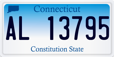CT license plate AL13795