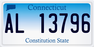 CT license plate AL13796