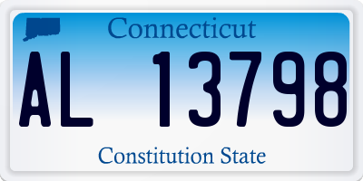 CT license plate AL13798
