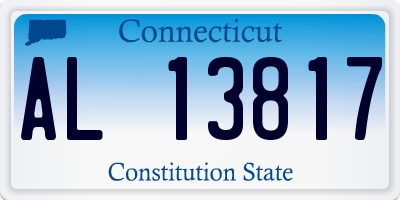 CT license plate AL13817
