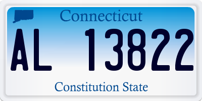CT license plate AL13822
