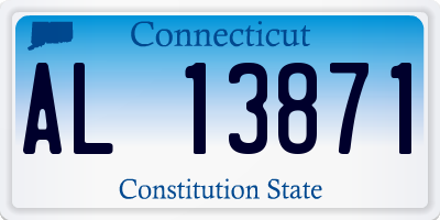 CT license plate AL13871
