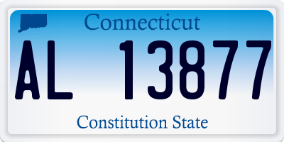 CT license plate AL13877