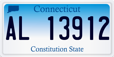 CT license plate AL13912