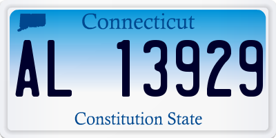 CT license plate AL13929
