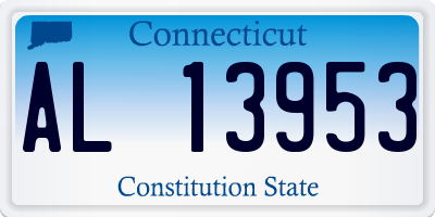 CT license plate AL13953