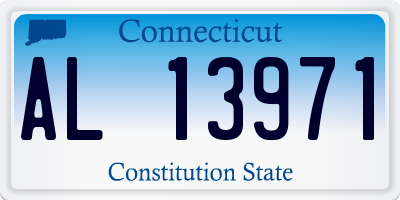 CT license plate AL13971
