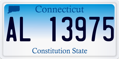 CT license plate AL13975