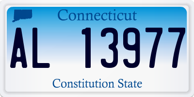 CT license plate AL13977
