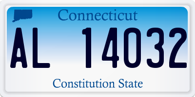 CT license plate AL14032