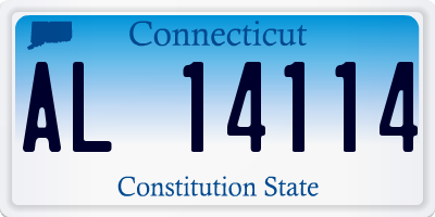 CT license plate AL14114