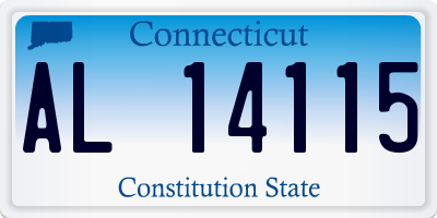 CT license plate AL14115