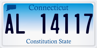 CT license plate AL14117