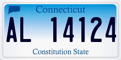 CT license plate AL14124