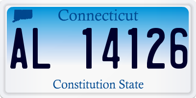 CT license plate AL14126