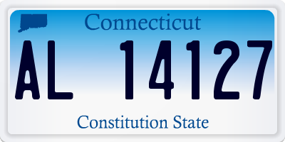 CT license plate AL14127