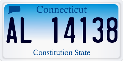 CT license plate AL14138