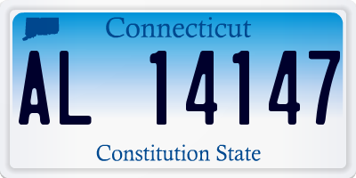 CT license plate AL14147