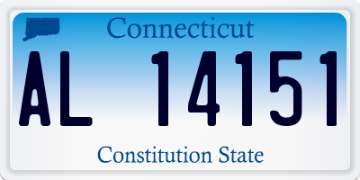 CT license plate AL14151