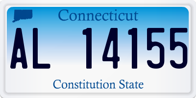 CT license plate AL14155