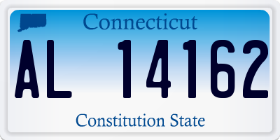 CT license plate AL14162