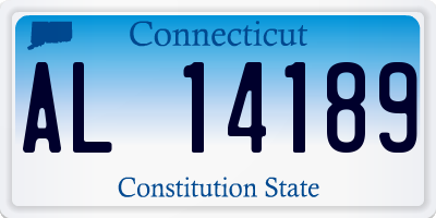 CT license plate AL14189