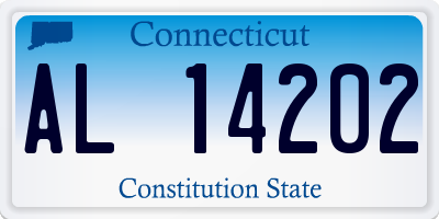 CT license plate AL14202