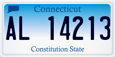 CT license plate AL14213
