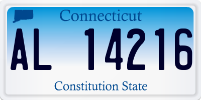CT license plate AL14216