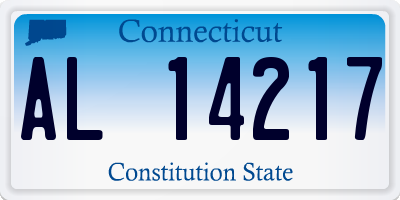 CT license plate AL14217
