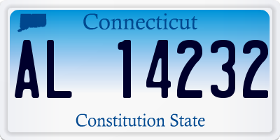 CT license plate AL14232